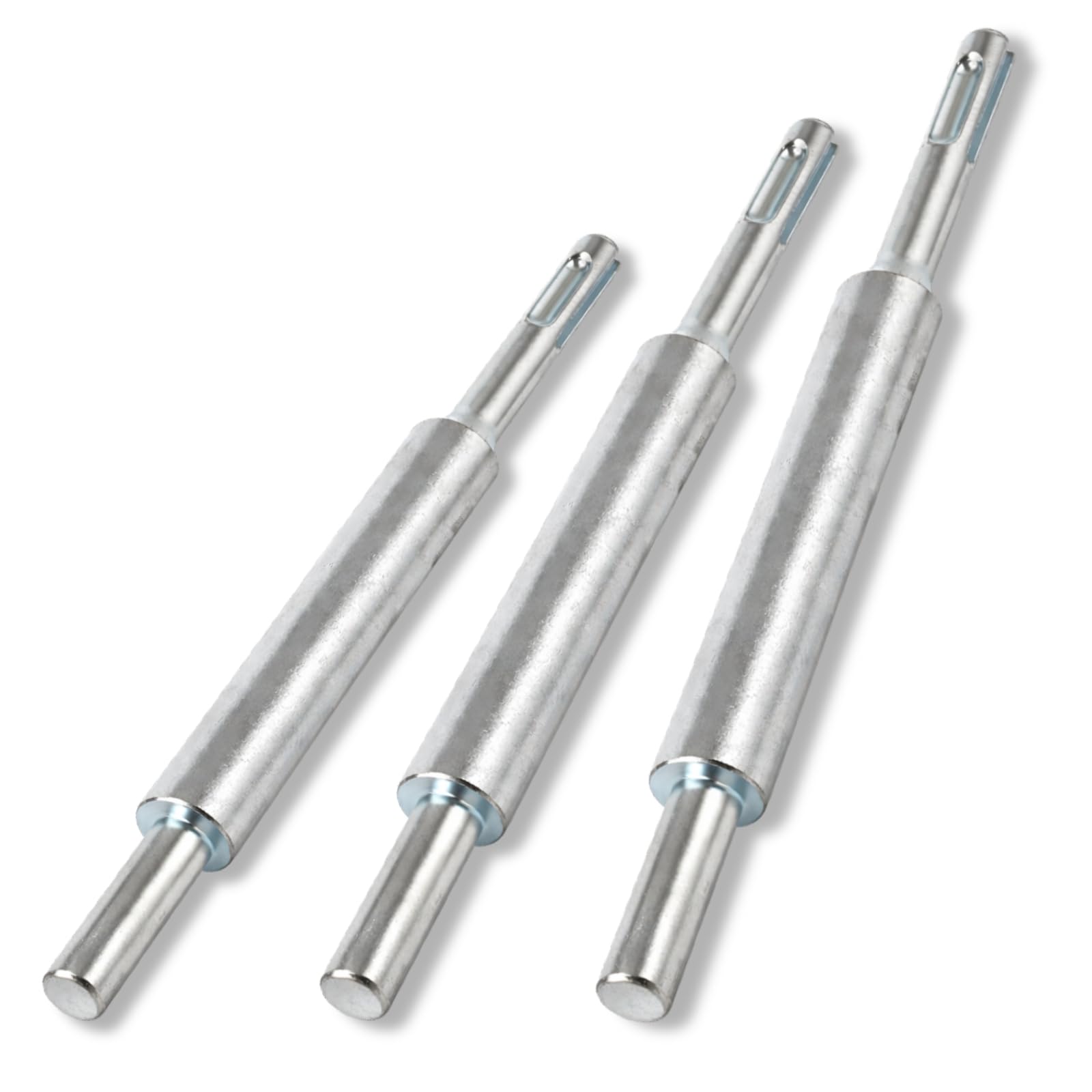 SDS Plus Drop-in Anchor Setting Tool 1/4 3/8 1/2 Pack, Internal Threaded Anchor Setter for Concrete, Zinc Plated Steel Easy Rotary Hammer Installation