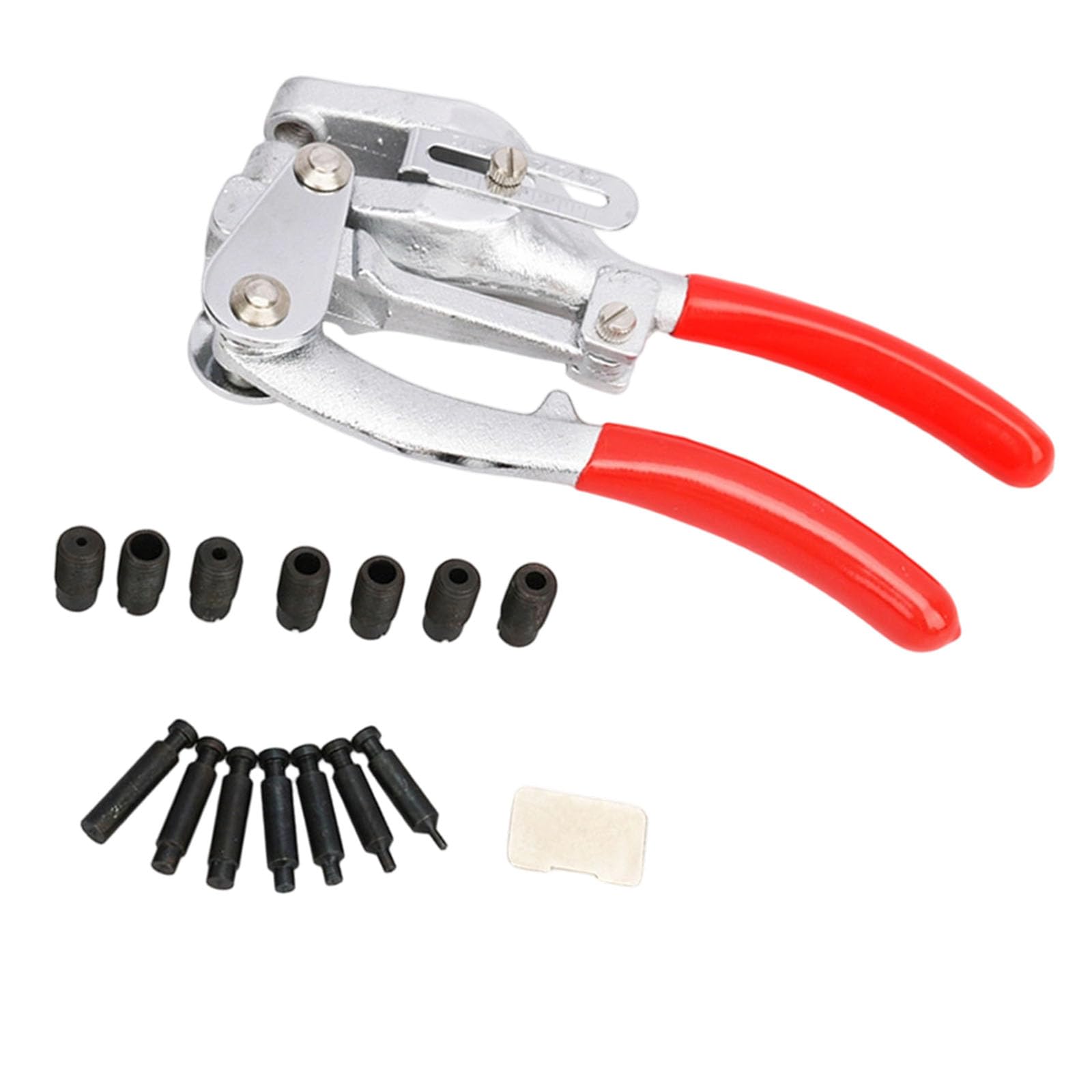 Apglsxy Duty Alloy Steel Hand Operated Device For Clean Holes In Multiple Materials Comes With 7 Dies Accuracy Hole Puncher