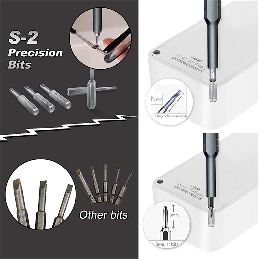 Juego de Destornilladores, Puntas de Destornillador magnéticas, Puntas hexagonales Torx de precisión, 73 en 1, multiherramientas, Kit de Herramientas manuales de reparación de teléfonos