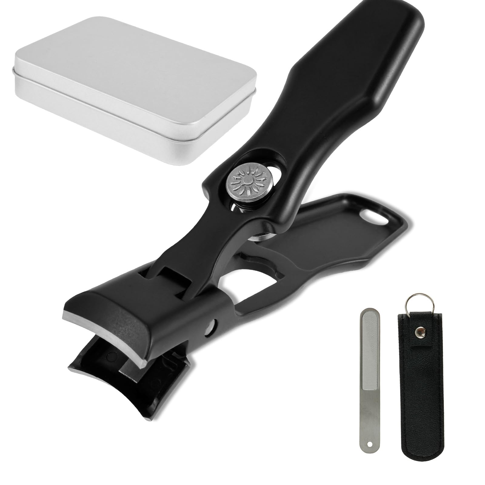 Nail Clippers for Men Thick Nails Large Heavy Duty Toenail Clippers for Seniors Thick Toenails with Wide Opening