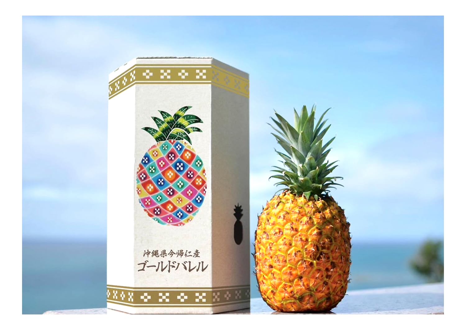Amazon.co.jp: 夏ギフト 沖縄県産ゴールドバレル パイナップル 【超大