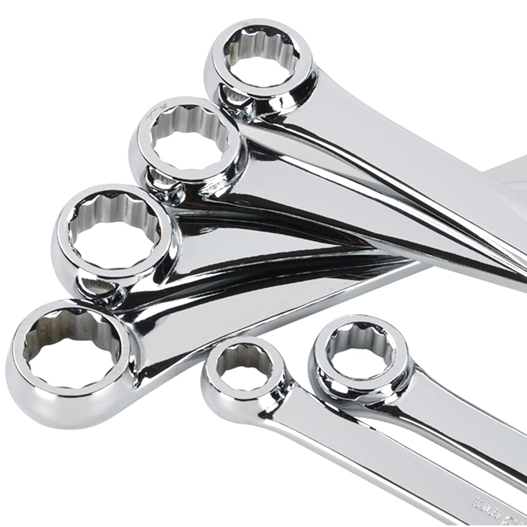 Set di chiavi combinate metriche con estremità a scatola extra lunga, 8 mm, 19 mm, 6 pezzi, per combinazione metrica Const applicabile