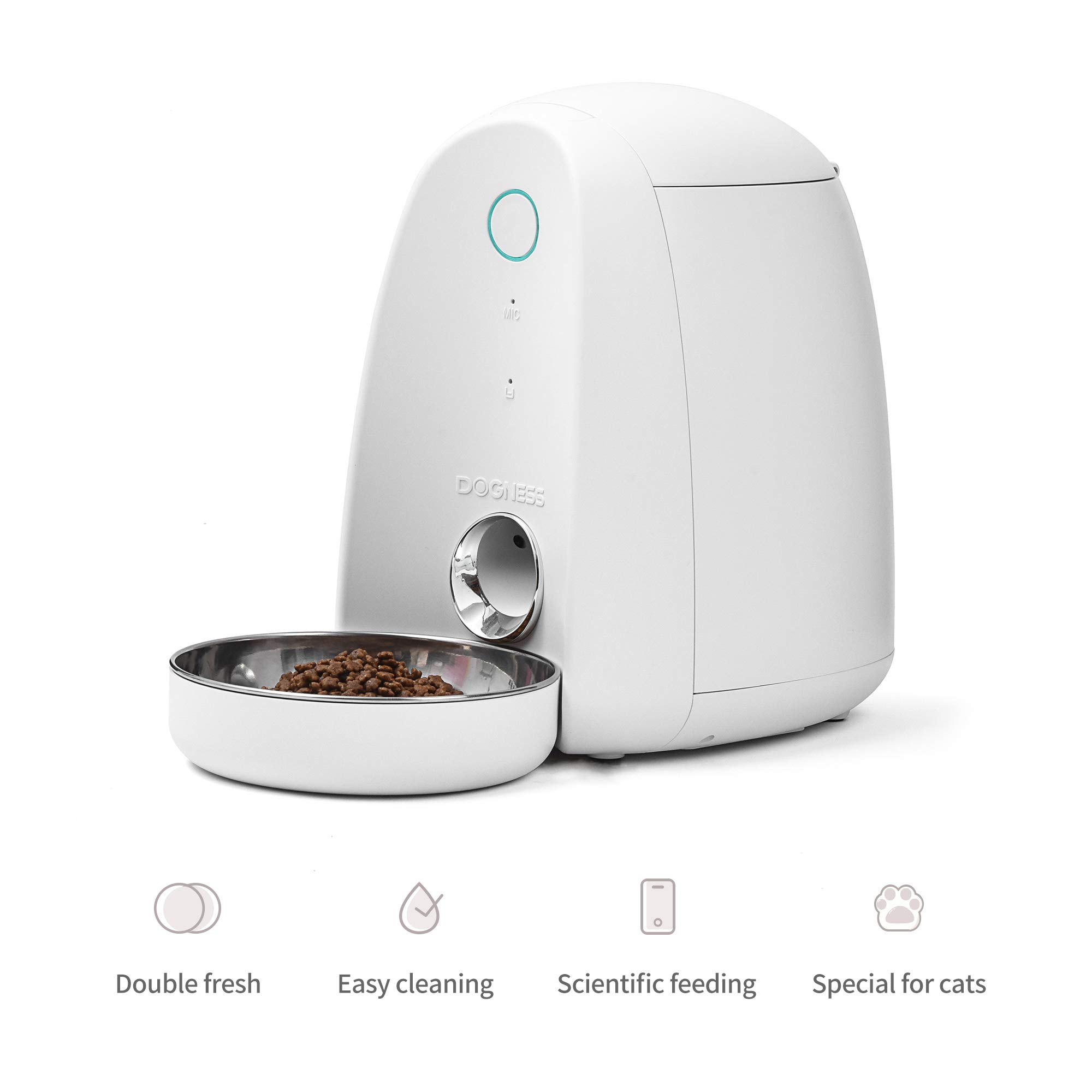 Amazon | DOGNESS スマートフィード自動猫フィーダー Wi-Fi対応ペット 