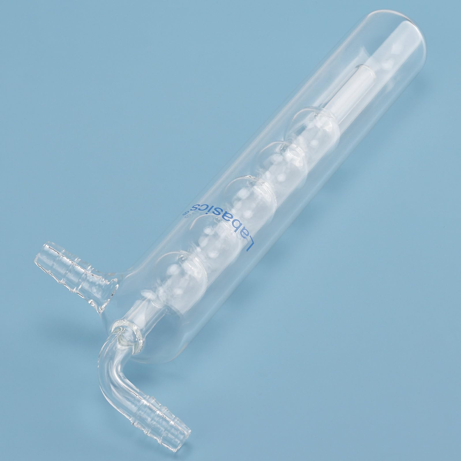 Labasics Einteilige Kugelförmige Vakuum-Kaltfalle, Borosilikatglas mit Hochvakuumdichtung, für Labor Vakuumsysteme, Außendurchmesser 30 mm x Länge 200 mm