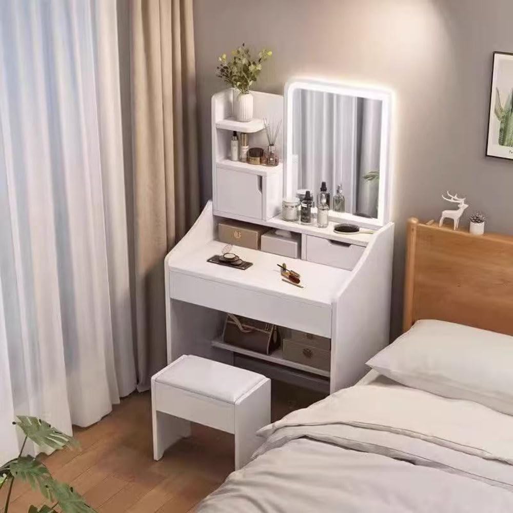 送料無料☆ロココ調姫系アンティーク風猫足リボンドレッサーセット