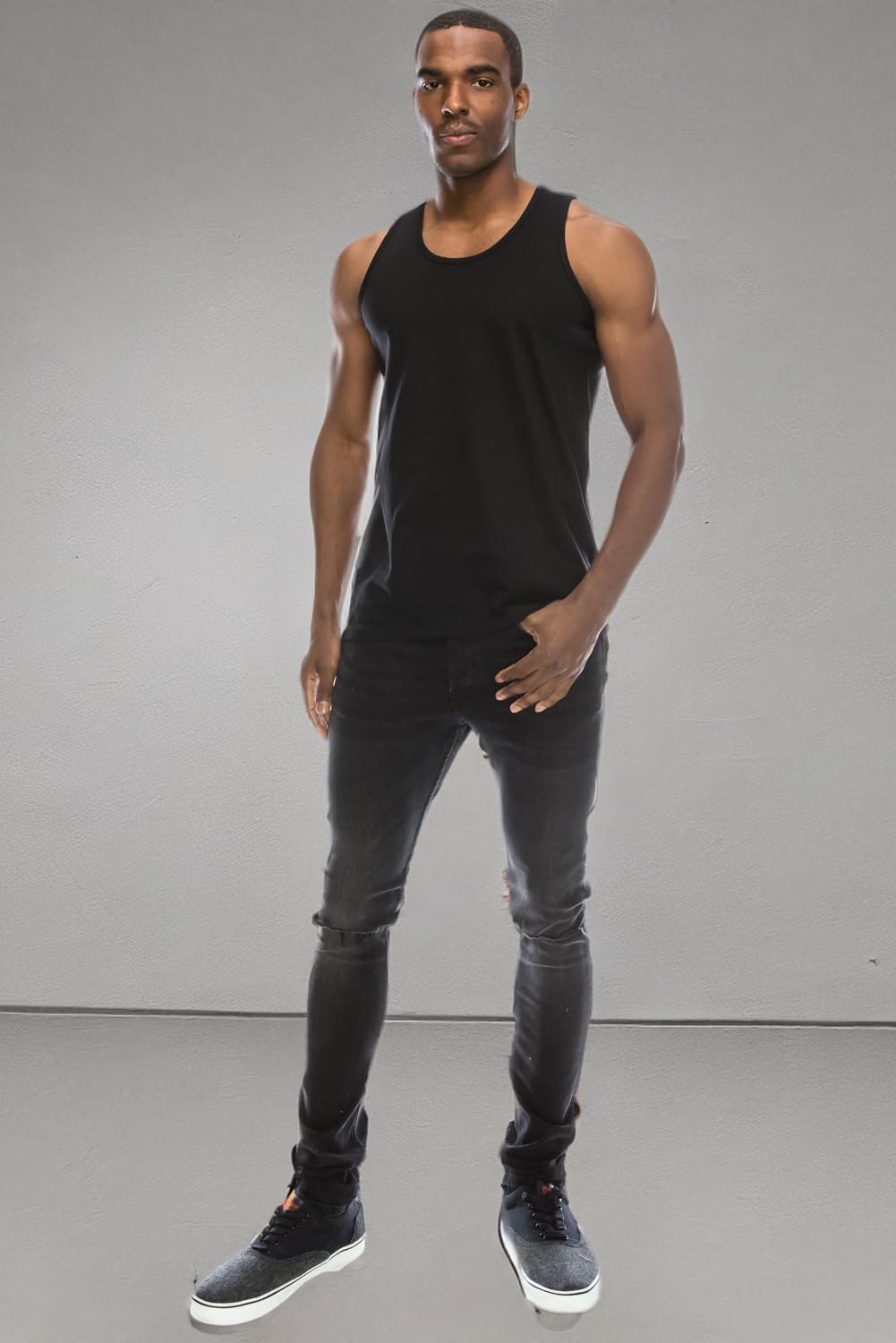 JC DISTRO Mens Hipster Hip Hop Basic Tank Top Soft Premium Cotton Jersey Shirts, Small - 3XL Available - Image 8