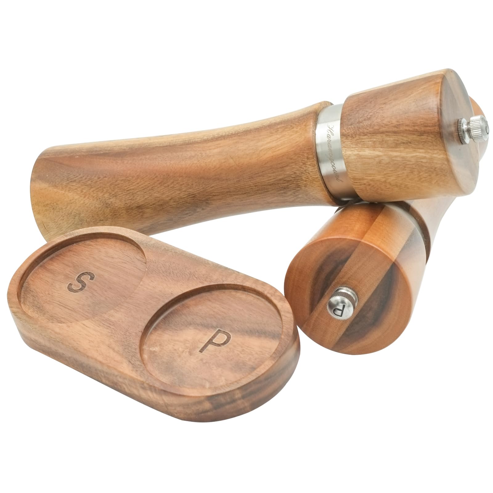 Macinapepe E Sale Haramgcourt In Legno Acacia - Mulino Manuale Con