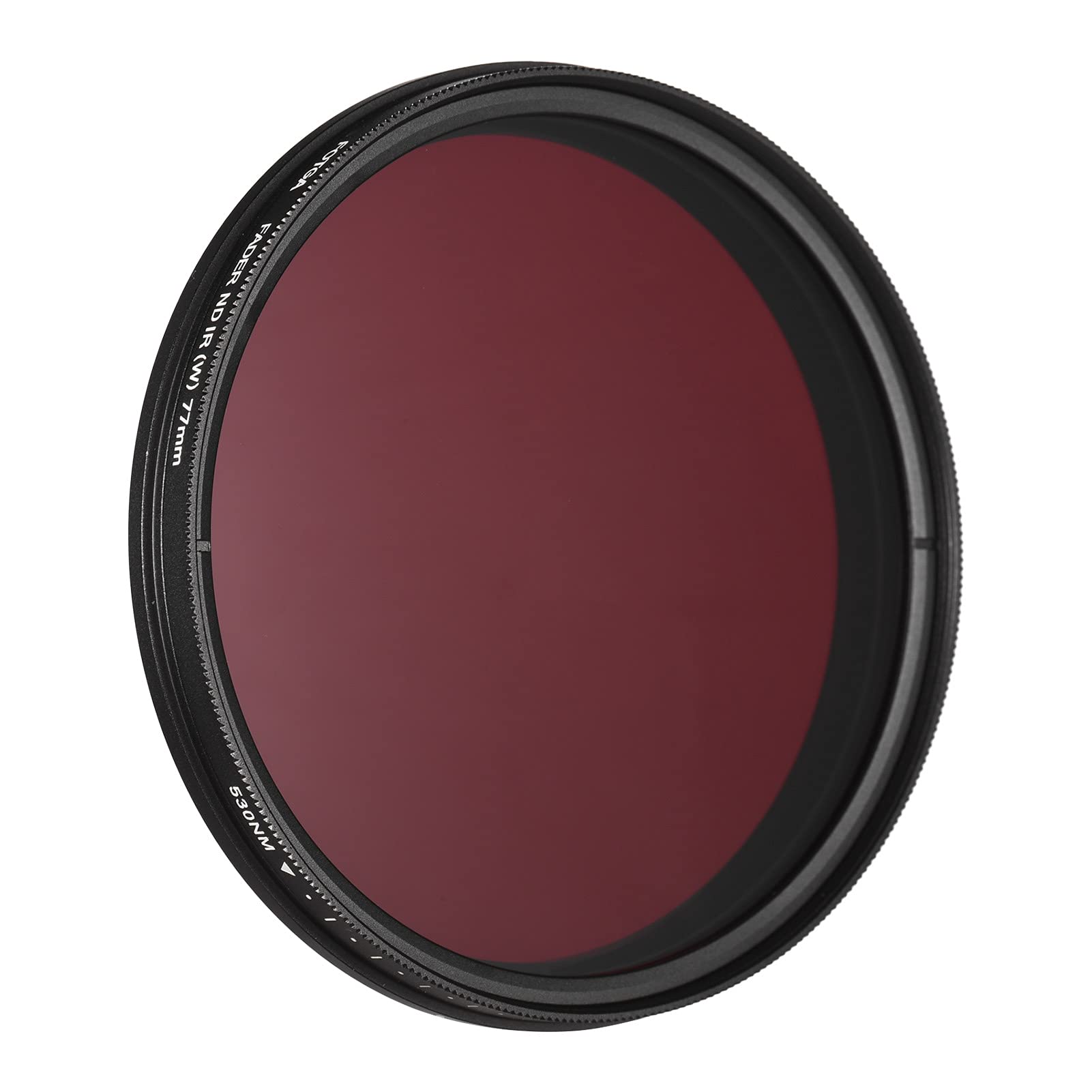 Filtre, Filtre Infrarouge réglable 77mm Filtre d'objectif à Rayons X Pass IR Variable de 530 nm à 750 nm Compatible avec l'appareil Photo Reflex numérique