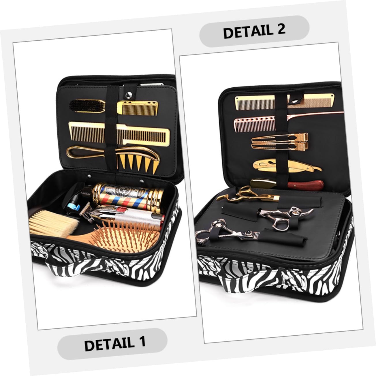 FRCOLOR Borsa per Parrucchiere Portatile Organizer per Strumenti Professionali Custodia Compatta e per Estetisti e Parrucchieri Materiale Resistente e Facile Stile per Accesso Facile e