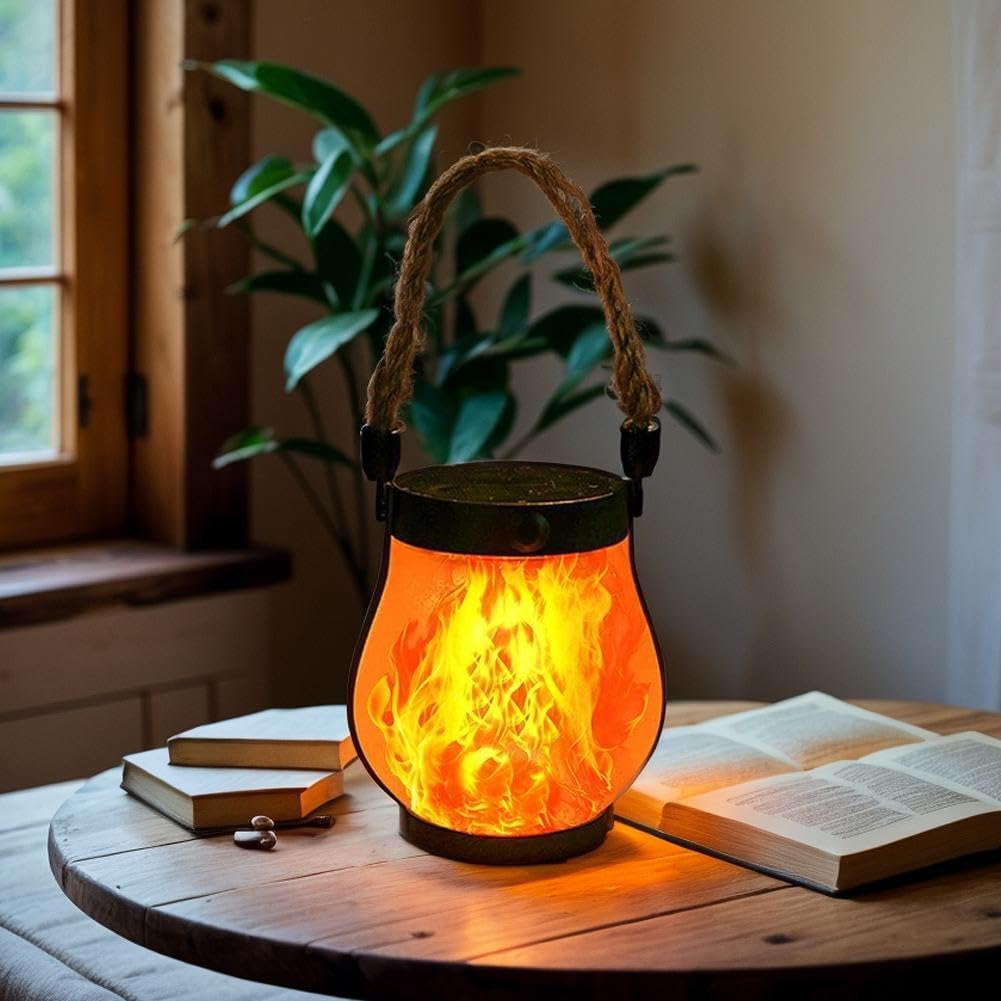 Farol solar para exteriores, linternas solares decorativas para colgar en la mesa, para jardín, patio, patio (4 unidades)