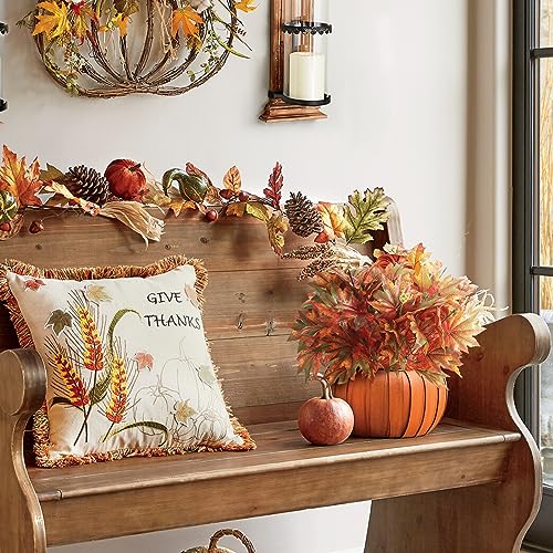 NT-NIETING-2PCS-Artificial-Maple-Bushes-Artificial-Silk-Maple-Leaf-Shrubs-Faux-Fall-Leaf-Stems-Autumn-Faux-Plants-with-Stem-for-Indoor-Outdoor-Home-Kitchen-Wedding-Thanksgiving-Fall-Decor NT NIETING 2PCS Artificial Maple Bushes Artificial Silk Maple Leaf Shrubs Faux Fall Leaf Stems Autumn Faux Plants with Stem for Indoor Outdoor Home Kitchen Wedding Thanksgiving Fall Decor