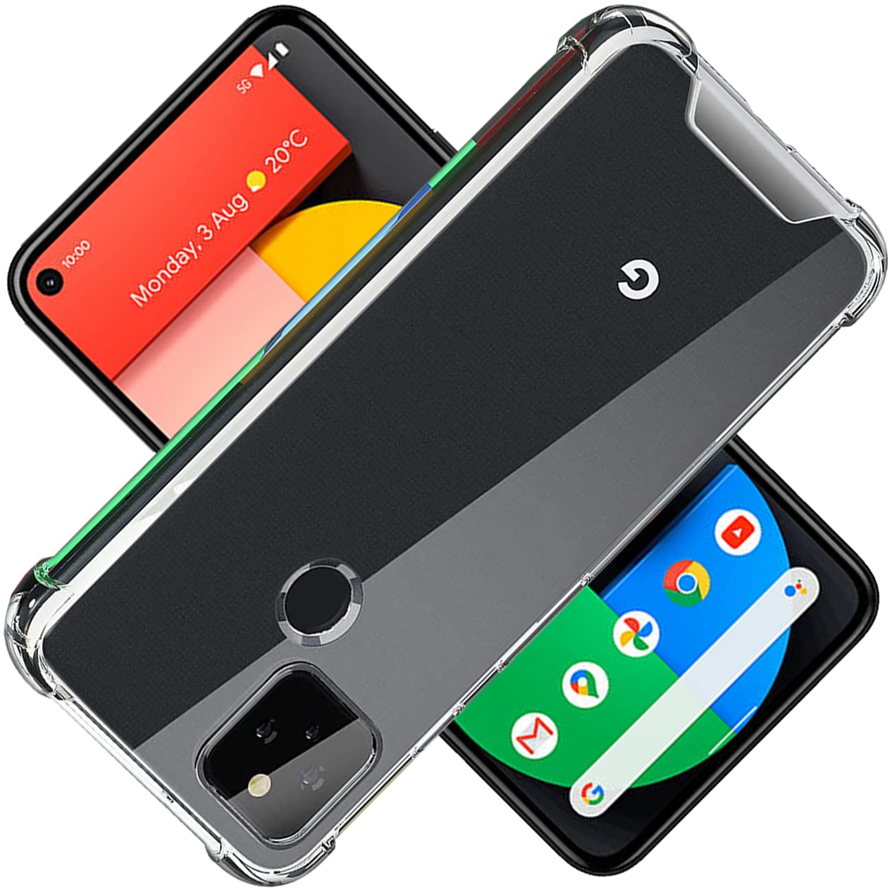 Amazon.co.jp: 対応 Google Pixel 5 ケース Google Pixel5 クリア  