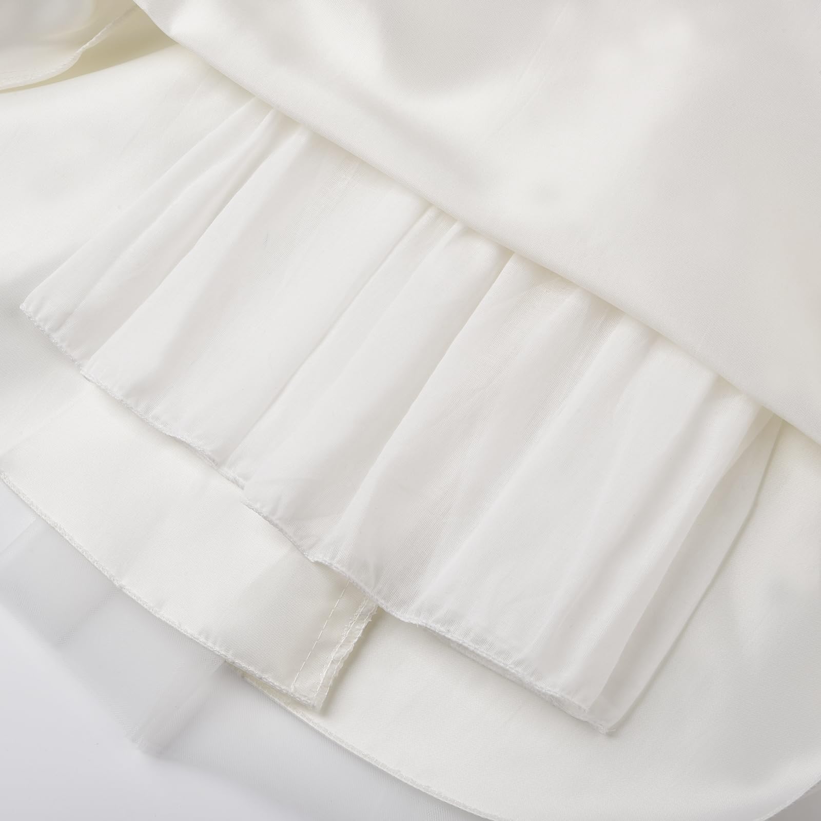 JerrisApparel Robe Fille Noeud Papillon Mariage Bouquetières Fête Anniversaire