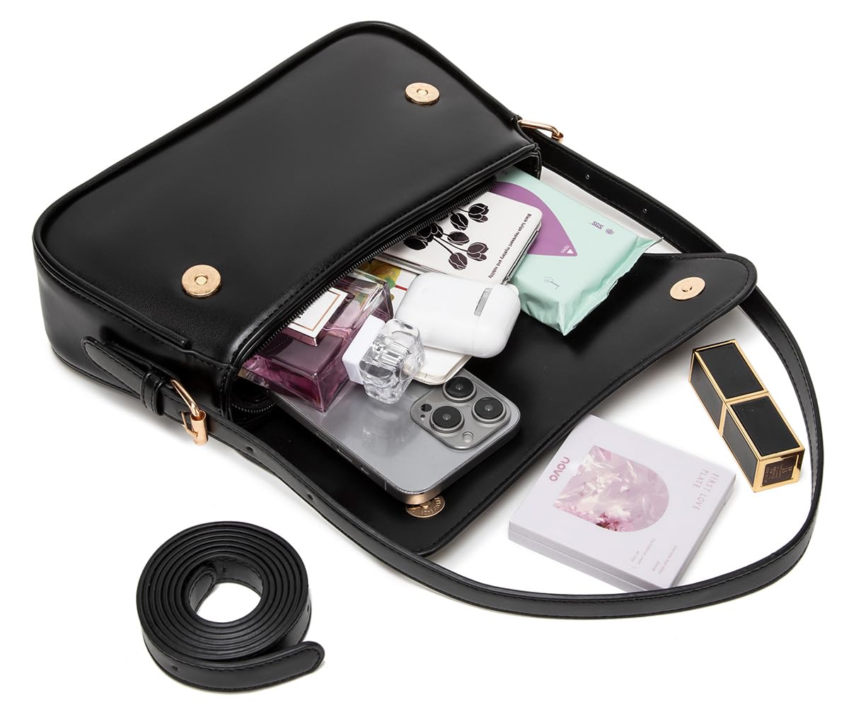 SYXLCYGJ Underarm Shoulder Bag for Women Trendy Purse Vegan Leather Hobo Handbags Clutch Crossbody Bag