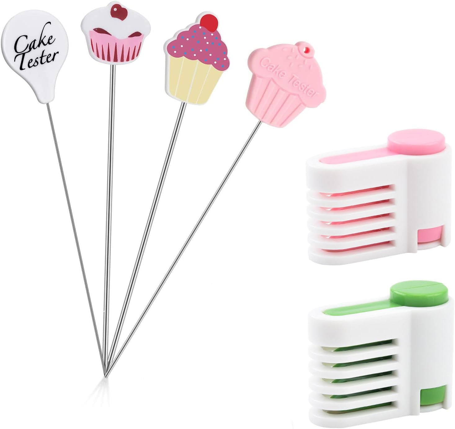 Cake Tester Needles, Cake Tester for Baking Reusable Metal Cake Probe Stick, Home Bakery Muffin