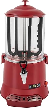 Hot Chocolate Machine Maker, 10L, 400W, 86-194F Temperature Control, Hot Beverage Dispenser, Chocolate Melting Machine for Cafes, Milk Tea Shops, Restaurants
