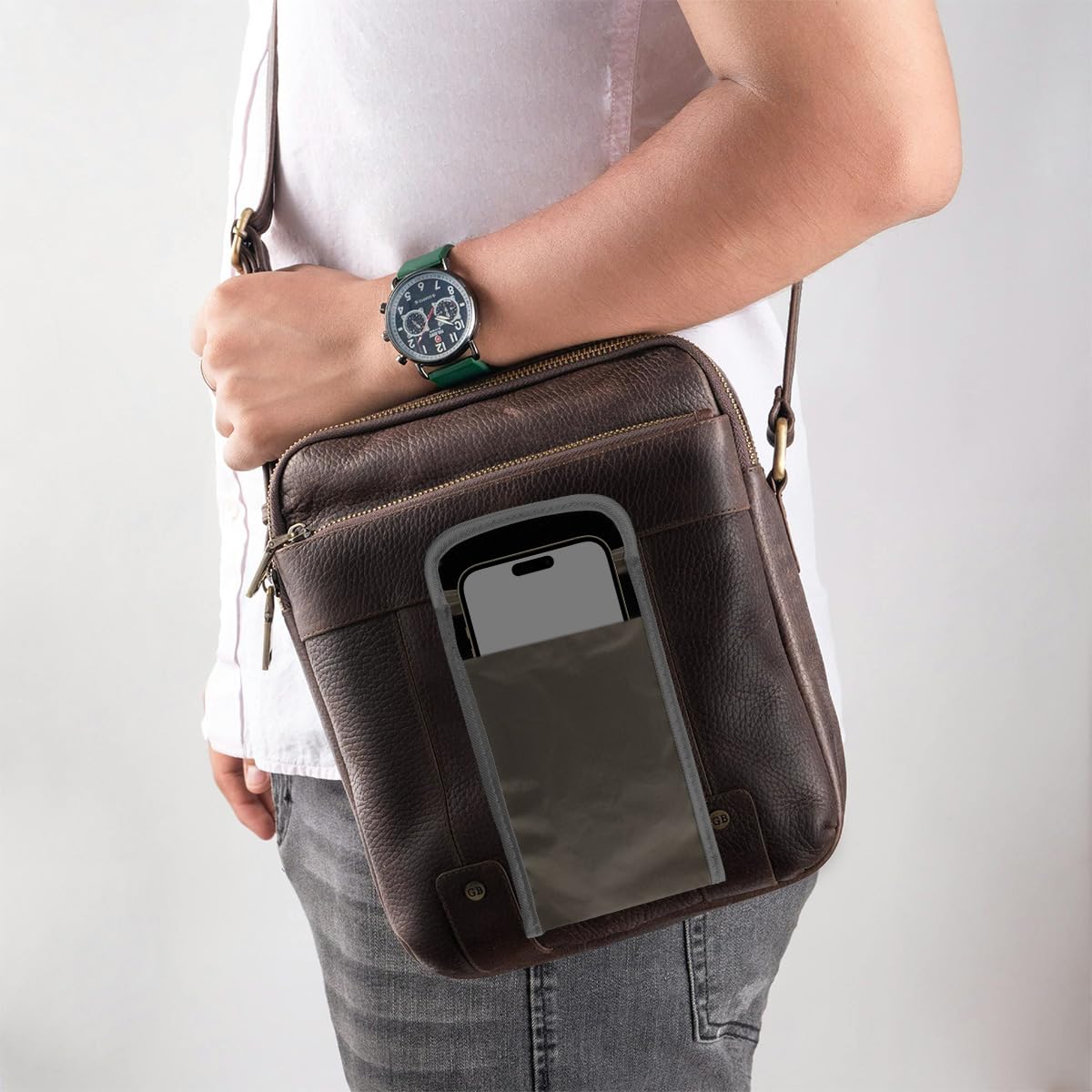 Faraday Lot de 2 pochettes compactes anti-électromagnétiques pour téléphone portable et bouclier de rayonnement, pochette de sécurité anti-EMP, protection de la vie privée pour un usage