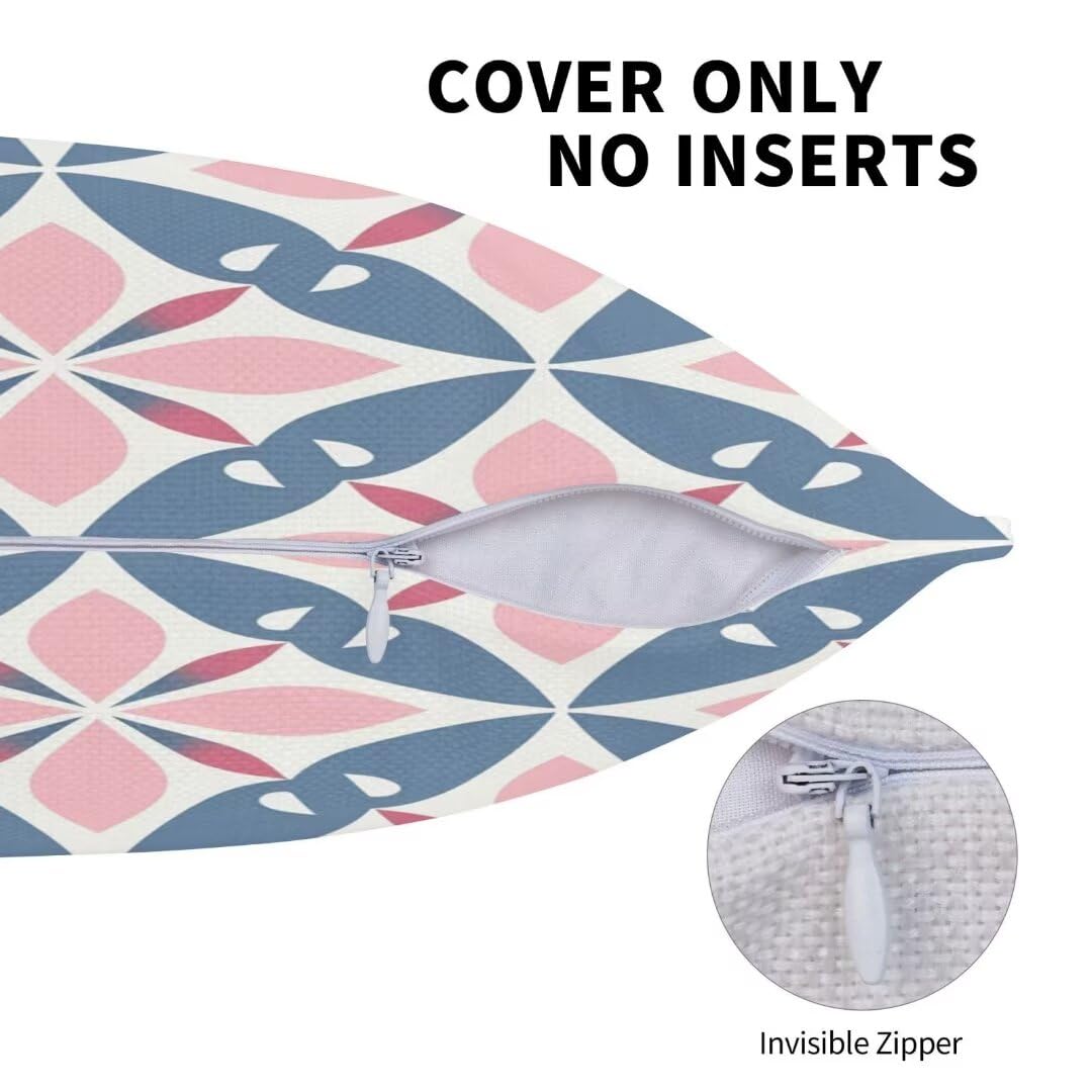 Cuscini Esterno Impermeabili 2 Pack Rosa Federe Cuscini Divano 60x90 cm, Estate Cuscini per Divano Esterno Giardino, Lounge Cuscini per Divano Nordico Cuscini Decorativi, per Auto Balcone Patio -DF379