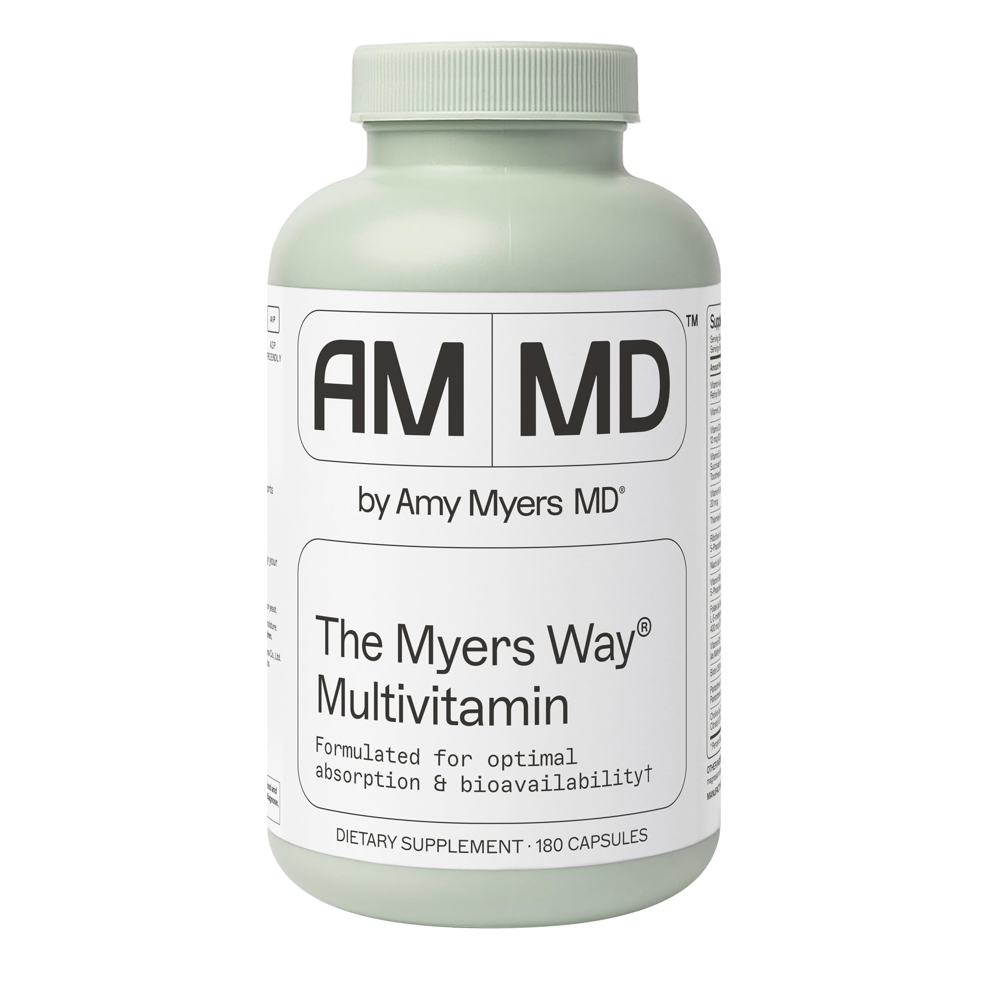 The Myers Way Multivitamin - Supports Healthy Immune, Thyroid & Adrenal Function - Gluten-Free, Non-Dairy & Iron Free Healthcare Supplement
