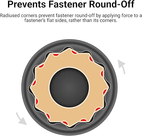 Miniatura 5 de TEKTON Unidad de 12 pulgada x 1.260in de profundidad de impacto de 12 puntos  SID23332
