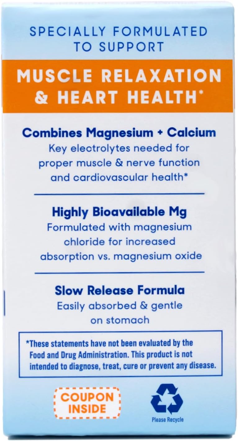 Slow-Mag Slow-Mag Magnesium Chloride With Calcium, Packaging may vary, 60 Count (Pack of 3)
