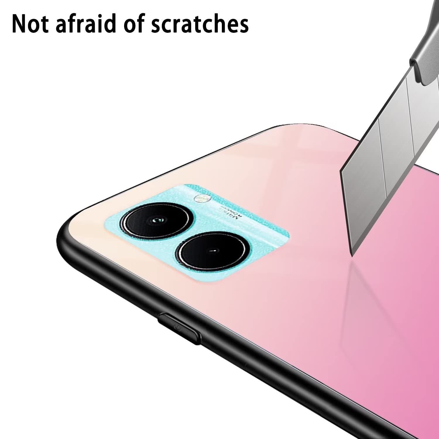 YXINDAFU Cover per Realme C33,360 Gradi Full Body [Trasparente] Antiurto Case [TPU Silicone Anteriore e