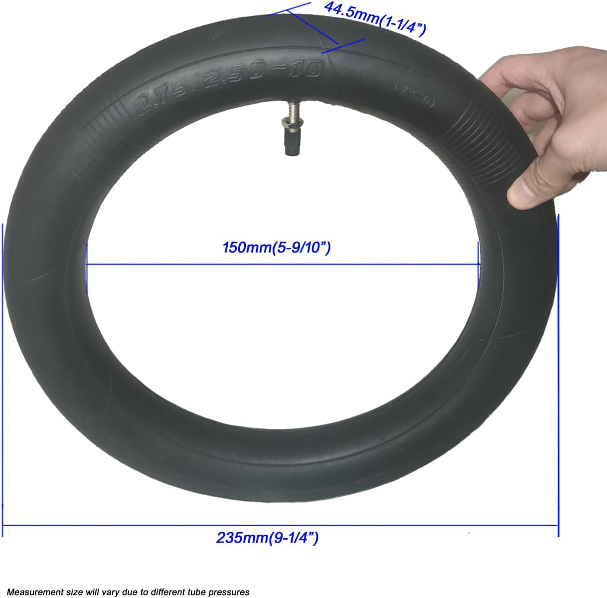 2.50/2.75-10 Dirt Bike Replacement Inner Tubes(2 Pack), Compatible for Honda Crf50 /Xr50, Razor MX650 / MX500, Suzuki DRZ70 / JR50, Yamaha PW50, with TR4 Straight Valve Stem