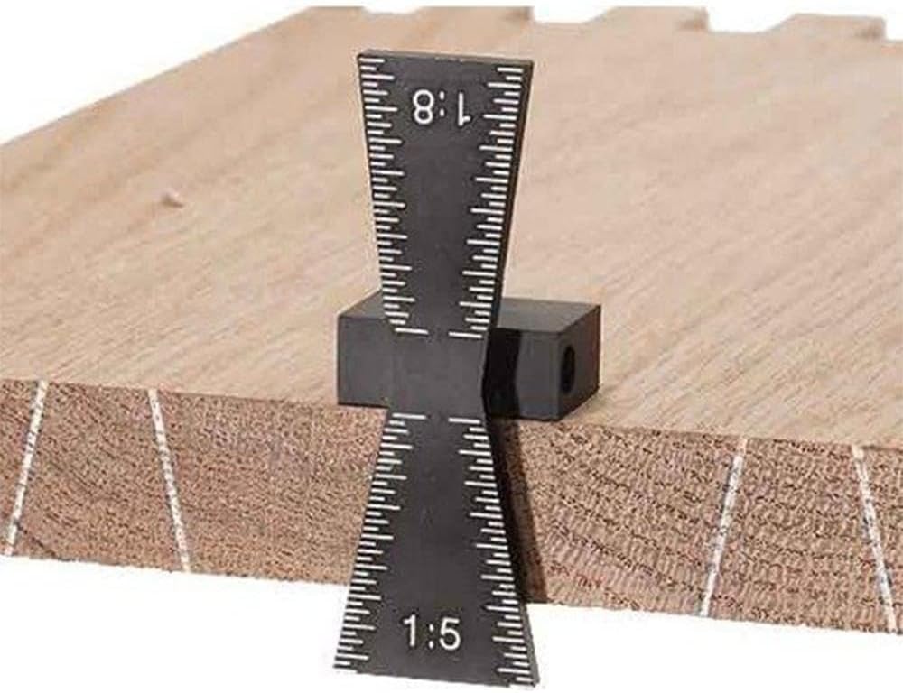 SagaSave Dovetail Marking Gauge Woodworking Hand Tool for Precision Cutting and Dovetail Joint Making, Black