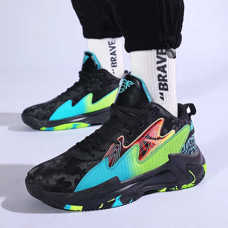 High Top Women Men Basketball Shoes Breathable Non Slip Sneakers Neutral Fashion Outdoor Casual Shoes Sports Shoes4