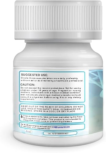 Miniatura 2 de Ramaroma Glicinato de magnesio 550 mg por cápsulas, cápsulas veganas, 22% filtrado de magnesio quelado crudo, avance de magnesio, suplemento