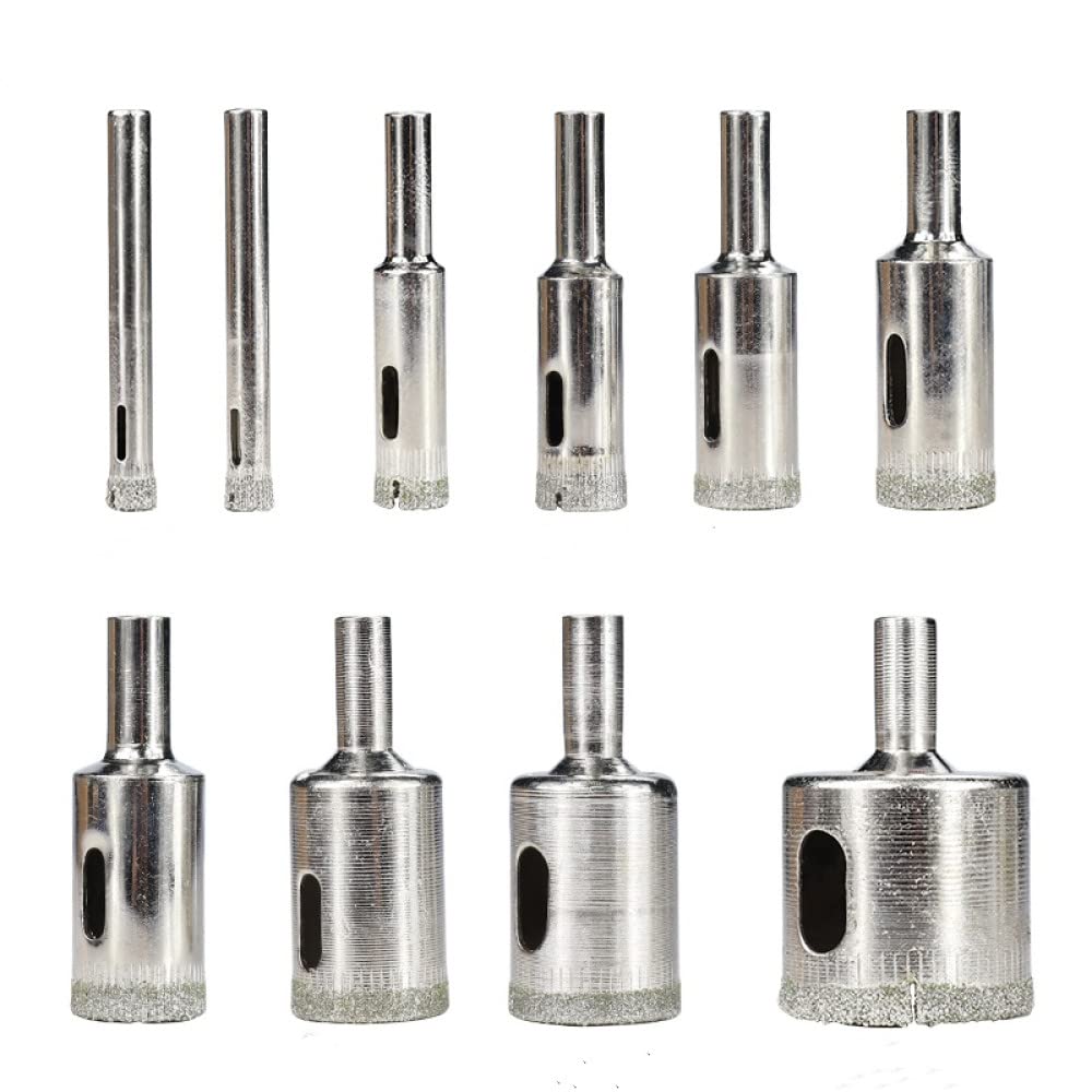 Wiertła do płytek z powłoką diamentową, Wiertło diamentowe 3-60 mm do płytek, marmuru, szkła, ceramiki, wiertła otworowe, wiertła diamentowe(No.2,2pcs Set)