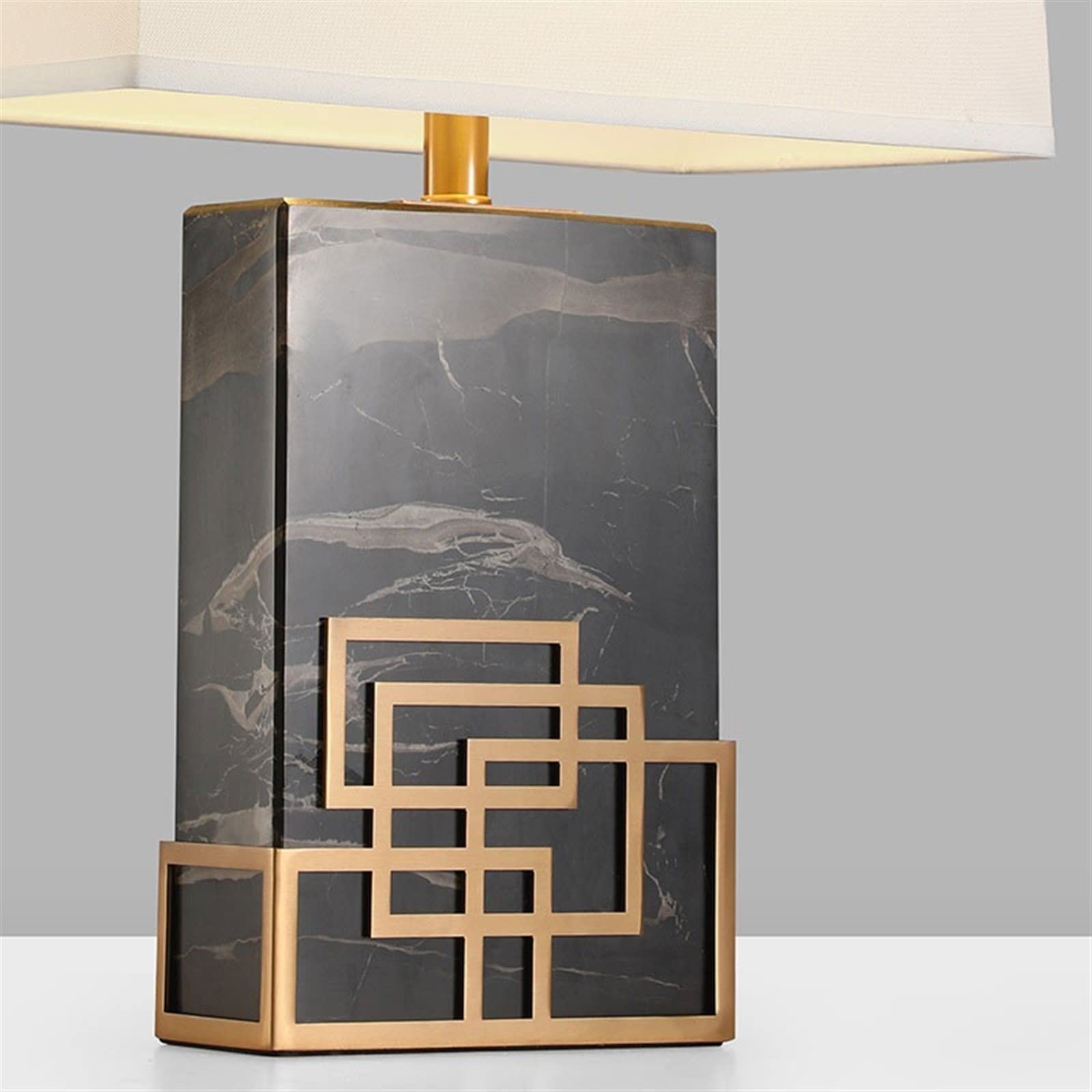 Luce da Scrivania Luce per la Lettura Lampada da tavolo moderna in marmo Design in metallo Lampada decorativa for interni Lampada da comodino for camera da letto pratica Lampade da scrivania for l'hom