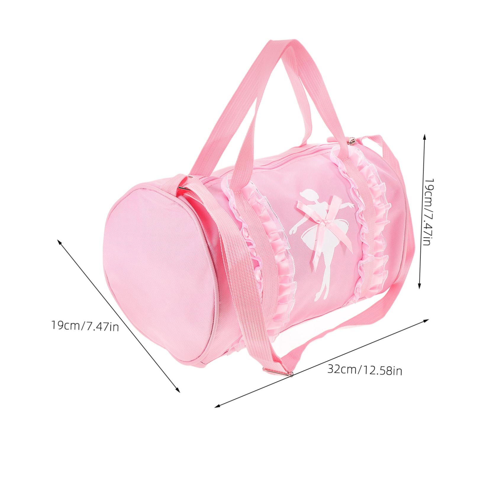 BESPORTBLE Ballet Dance Tote Bag for Portable Dance Shoulder Bag with Zipper Design Lightweight for Training Travel for Storing Shoes Clothing