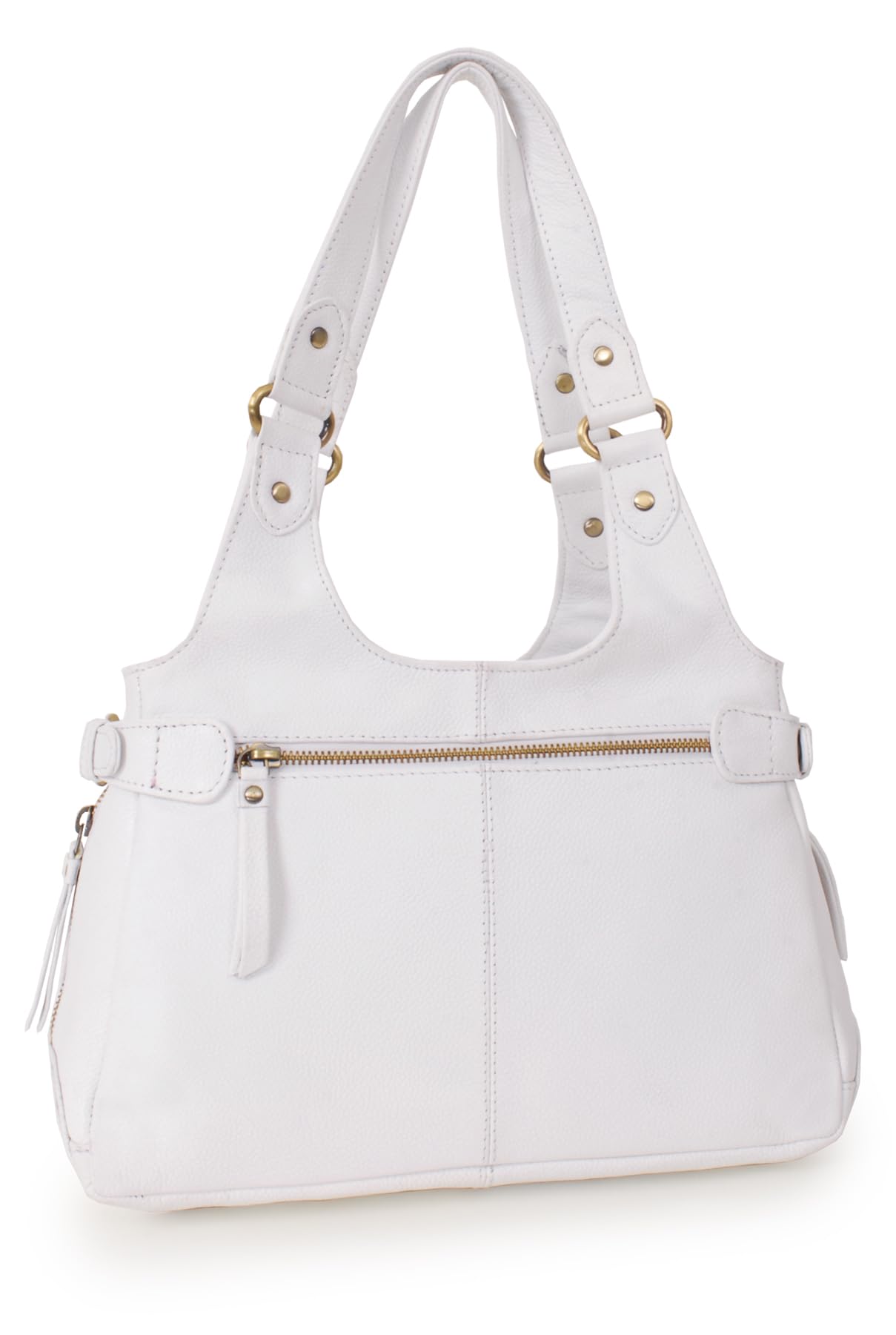 Catwalk Collection Handbags - Borsa a Spalla in Pelle - Borsa a Mano Media da Donna - Borsetta da Giorno - Multi Scomparti - Roxanna