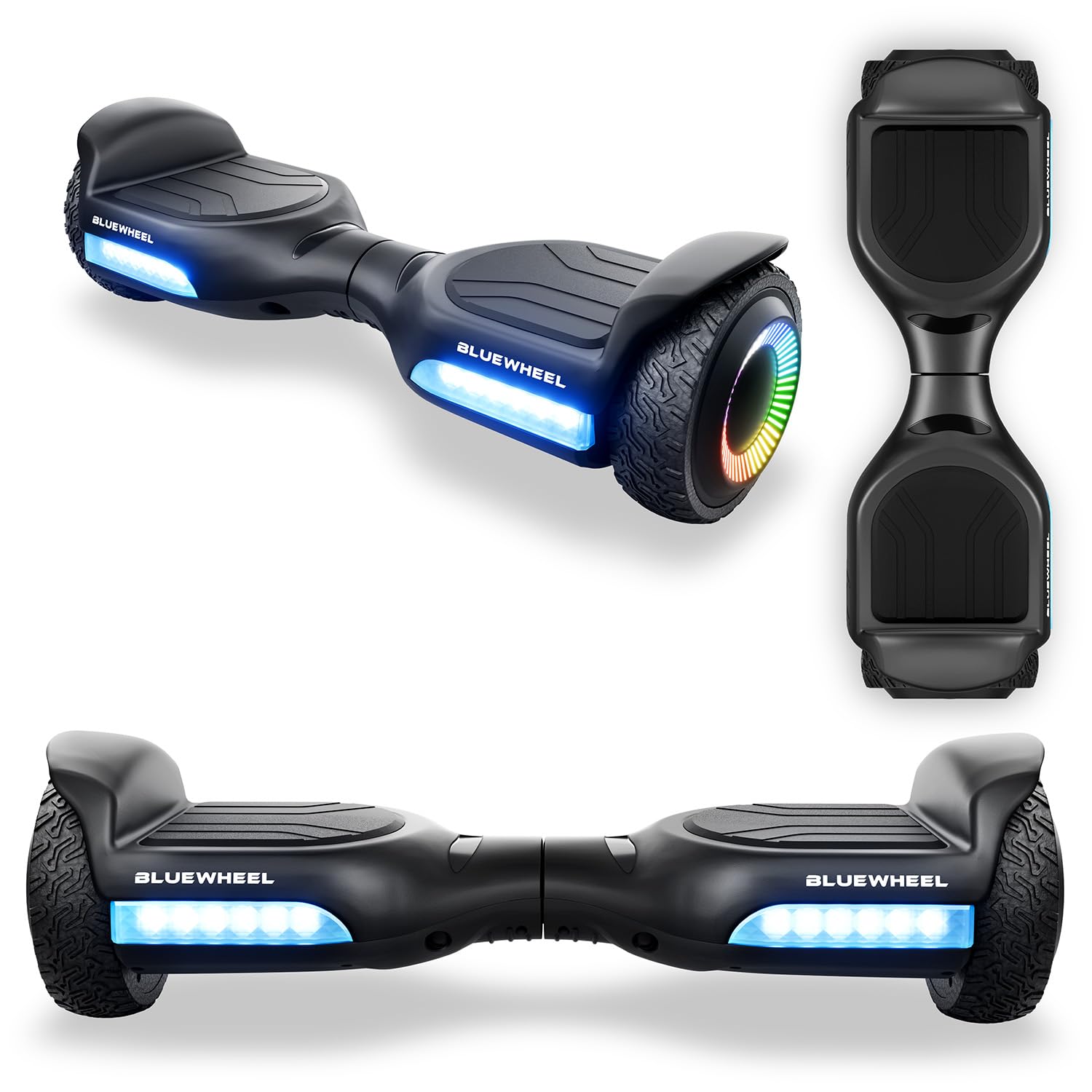Bluewheel 6,5" Premium Hoverboard HX720 Hoverboard – Bluetooth Lautsprecher, starker Dual Motor, ideal für Kinder & Erwachsene, deutsche Qualitätsmarke