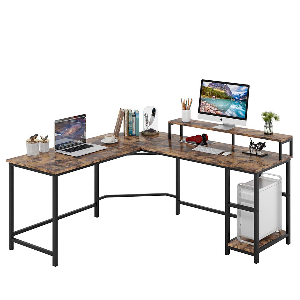 Buy Tribesigns Computer Desk Gaming Desk LShaped Writing Workstation