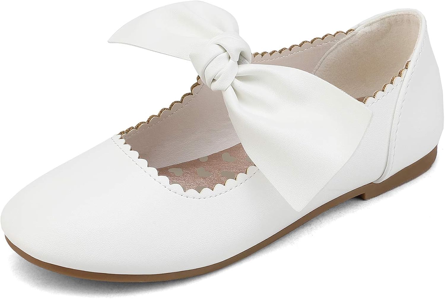 DREAM PAIRS Girls Ballerina Flats Mary Jane Front Bow Dress Shoes: Shoes
