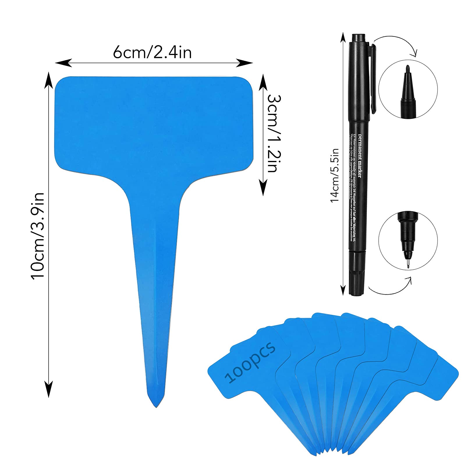 40 Pièces Etiquette Plantes Jardin Étiquettes Jardin En Bambou Pancarte