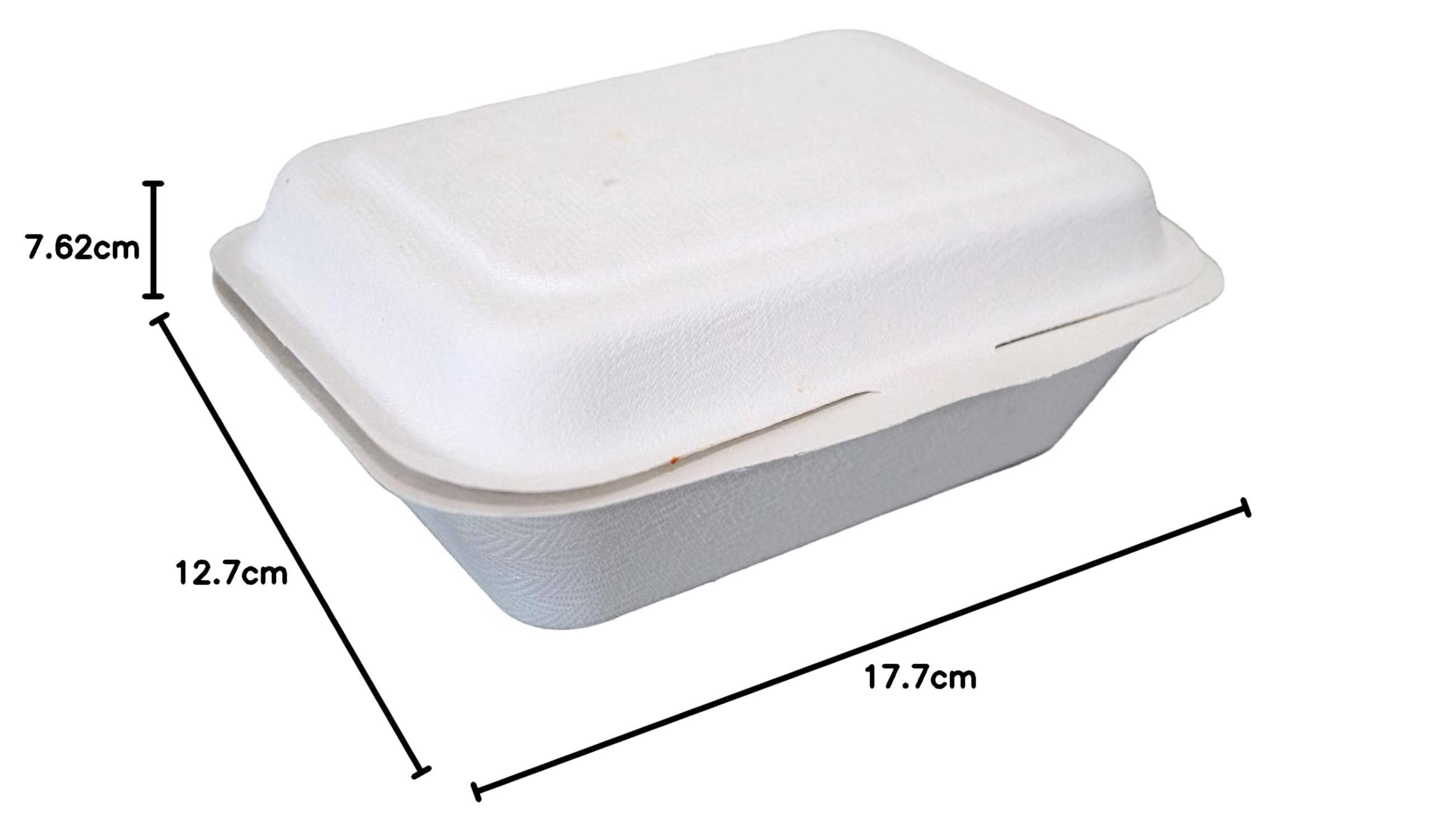 Vissage 600ML Clamshell Box - Disposable Takeway Boxes - 600ML