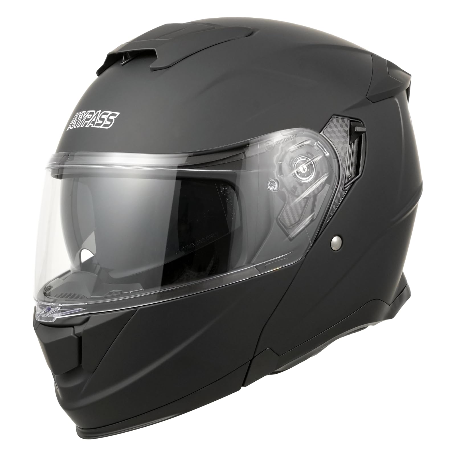 Motorradhelm, Klapphelm mit Doppelvisier, ECE 22.06 geprüft, Integralhelm & Jethelm 2-in-1, für Damen & Herren, Ideal für Touring, Reise & Stadtverkehr