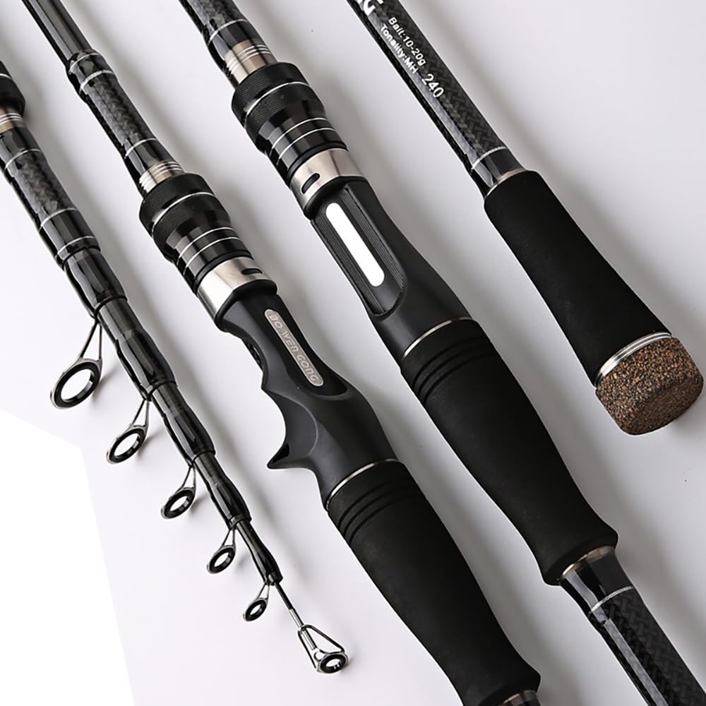 Canna da Pesca Canna da Pesca Feeder Canna da Pesca telescopica Canna da Pesca Power Carbon Fiber Travel Attrezzatura da Pesca(Casting Rod,2.7 m)