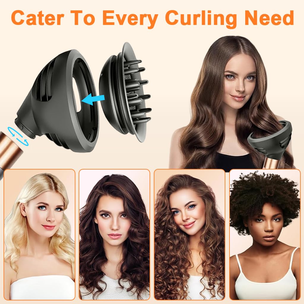 MAYCREATE® Wave Curl Diffuser for Dyson Airwrap Attachment, Dome and Diffuse Mode Diffuser Attachment for Dyson Airwrap HS01/HS05/HS08 for Enhance Curl and Control Wavy Hair - Image 6 thumbnail