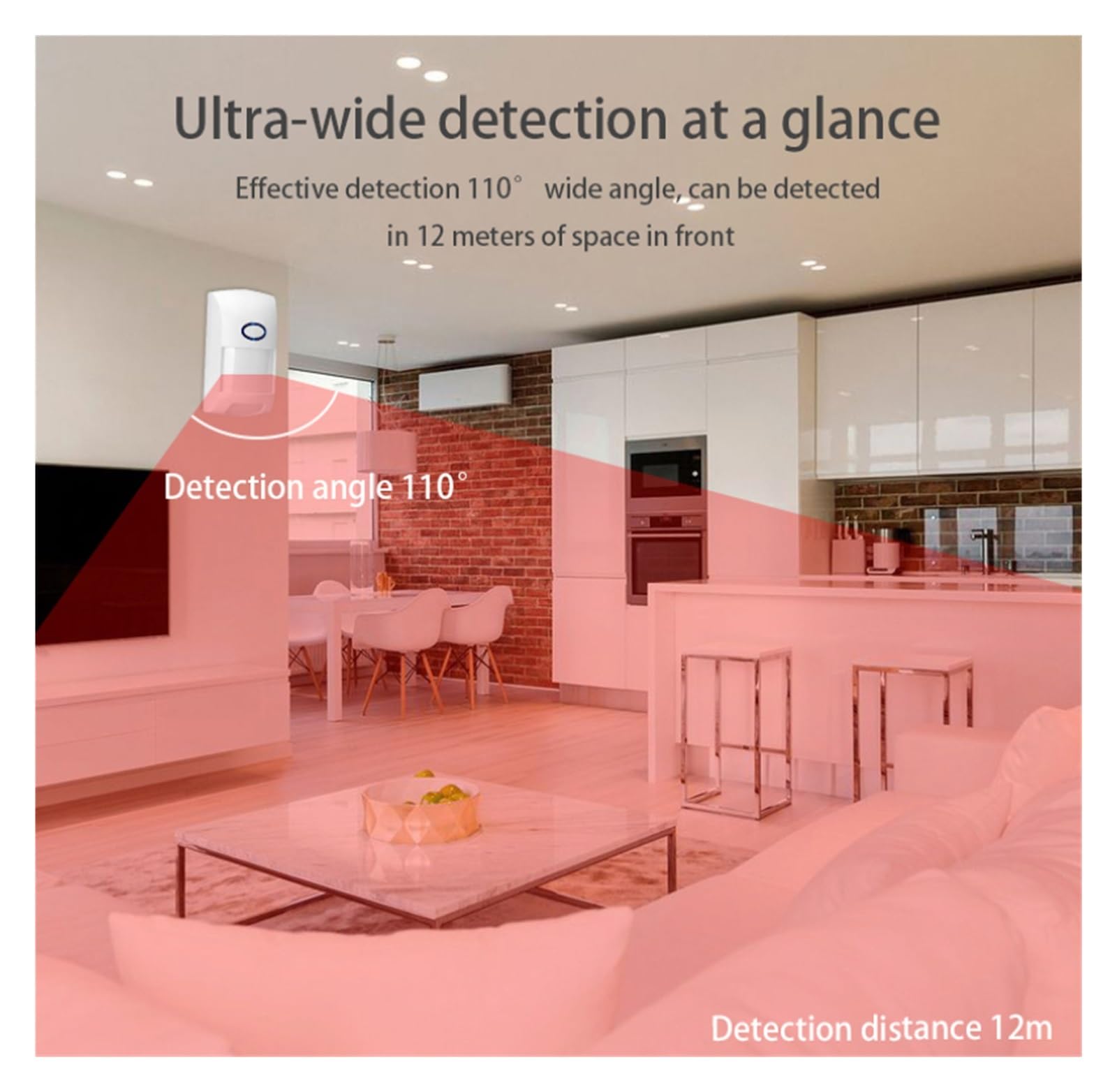Sistemas De Seguridad Para El Hogar Sensor de movimiento PIR, Detector infrarrojo WIFI, Sensor de cuerpo humano, alarma, aplicación de vida inteligente, sistema de seguridad inalámbrico for el hogar