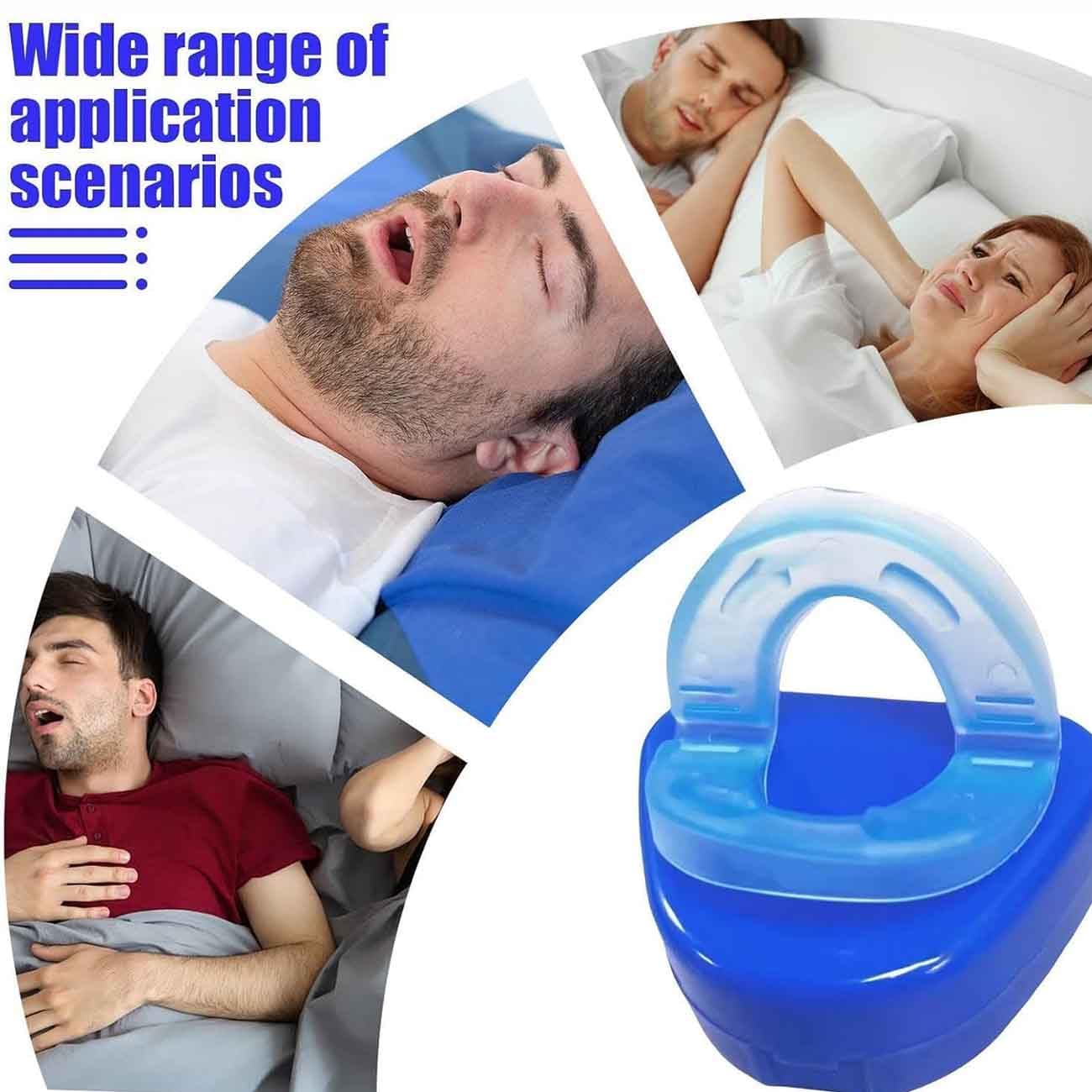 Dispositivo Antirronquido,Dispositivo Bucal Antirronquidos Para Dormir,Dispositivo Bucal Antirronquidos Reutilizable,Ayuda Para Reducir Los Ronquidos,Boquilla Cómoda Y Ajustable,Lista Para Usar (2)