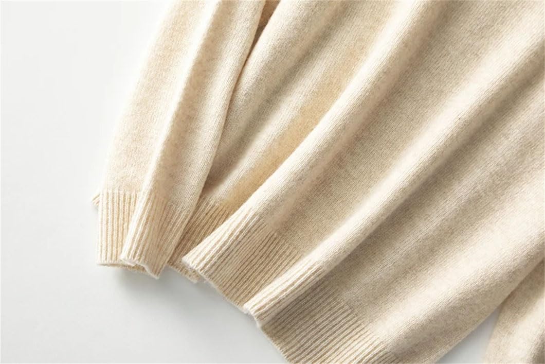Maglione da donna in lana, a collo alto, caldo, a maniche lunghe