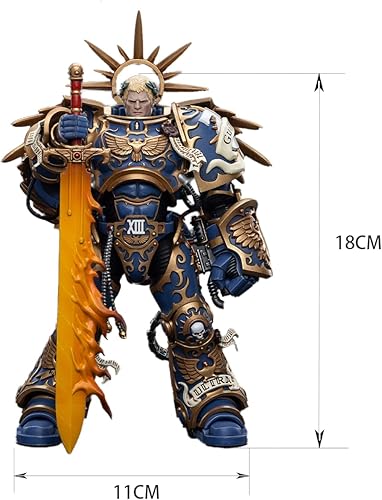 Miniatura 5 de JOYTOY Figura de acción Warhammer 40K 118 de 7 pulgadas, colección Ultramarines Primarch Roboute Guilliman, regalo para amantes de figuras de acción