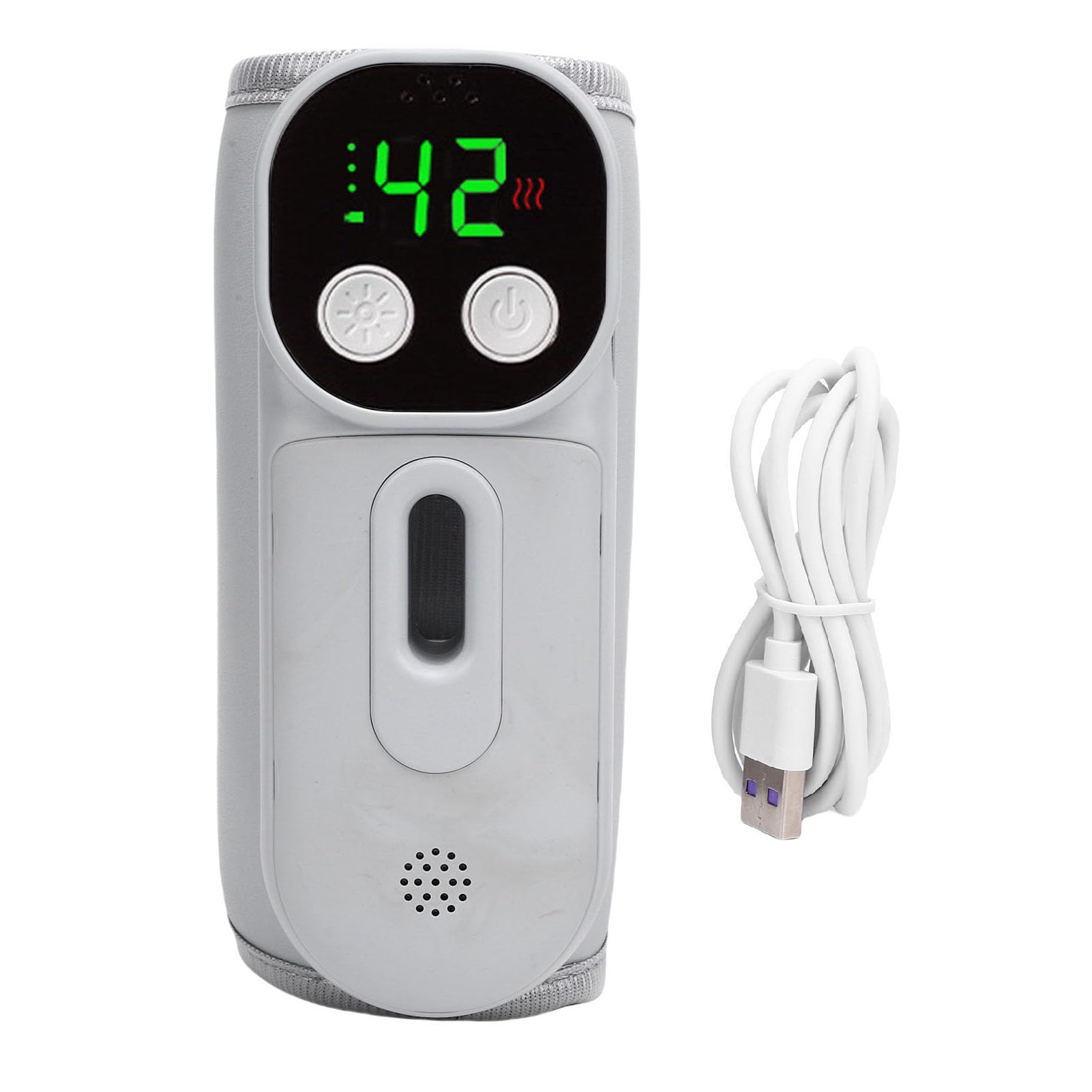 Fdit Innovativo Scaldabiberon Portatile, Riscaldamento Rapido 7 Temperature per Viaggiare in Movimento Riscaldamento Surround a 360° per Neonati Materiale: Pelle PU
