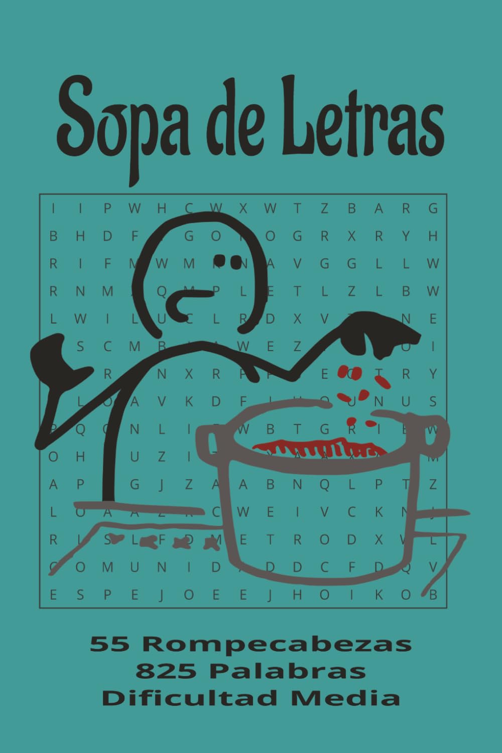 Sopa de Letras: En Español | 55 Rompecabezas | Más de 800 Palabras | Dificultad Media