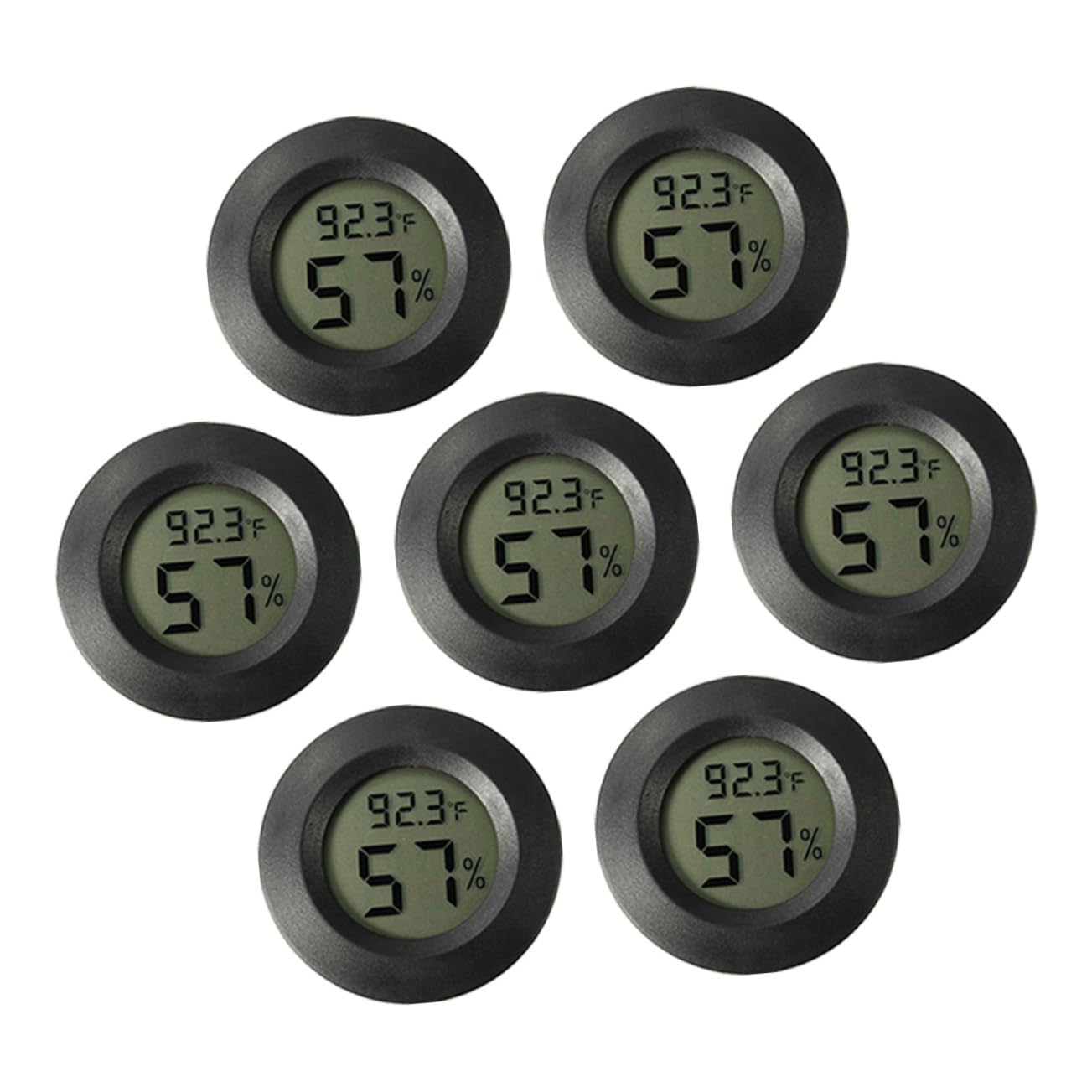 Kisangel 21piezas Mini Digital Higrómetro Para Terrarios Medidor De Temperatura y Humedad Accesorios Para Hábitat De Reptiles Pantalla Digital Uso Interior y Exterior