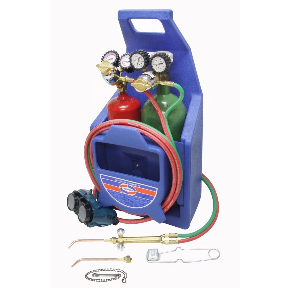 Uniweld K23-P Patriot Weld and Braze Outfit with 511 Plastic Carrying Stand and Tanks